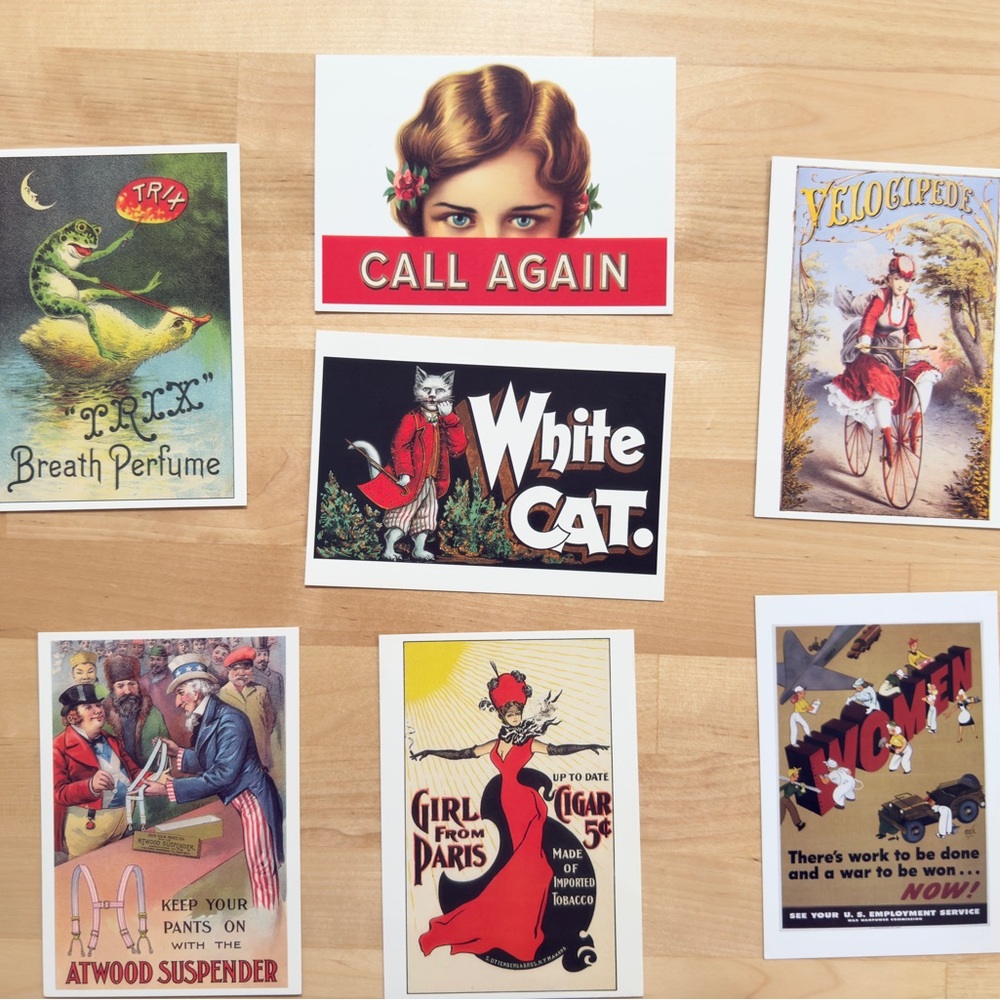 Vintage Style Postcard Set